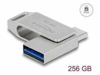 Delock 54008 - USB Stick, 256GB, silber/ vernickelt USB-Stick