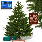Casaria K&uuml;nstlicher Weihnachtsbaum, 180 cm PE/PVC Mix mit FSC&reg; Holzst&auml;nder...