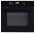 Wolkenstein Backofen Einbaubackofen Umluft Grill Schwarz Display Uhr Timer