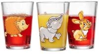 Ritzenhoff & Breker Kinderbecher Waldtiere 3er Set 200 ml, Glas