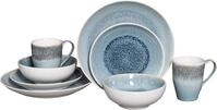 CreaTable Kombiservice Caldera (8-tlg), 2 Personen, Steinzeug, irisierende Glasur