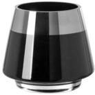 Fink Teelichthalter JONA - Windlicht - Schwarz aus Glas - H. 9cm - Kerzenhalter
