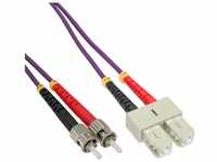 INTOS ELECTRONIC AG InLine® LWL Duplex Kabel, SC/ST, 50/125µm, OM4, 20m...