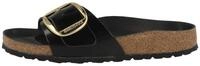 Birkenstock Madrid Big Buckle Naturleder Lack schmal Damen Pantolette...