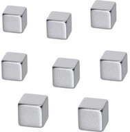 Sigel Magnet Sigel Neodym Magnet B3101 (B x H x T) 10 x 10 x 10 mm W&uuml;rfel Silber 8