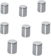 Sigel Magnet Sigel Neodym Magnet B3103 (x H) 8 mm x 10 mm Zylinder Silber 8 St. B