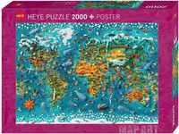 Heye Miniature World Puzzle Teal/Turquoise Green (HY29983)