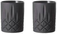 Nachtmann Schnapsglas Nachtmann Noblesse Whiskybecher Black Edition 2er Set,