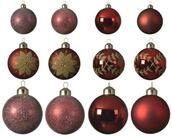MARELIDA Weihnachtsbaumkugel Christbaumkugel Weihnachtskugel Glas 3 Gr&ouml;&szlig;en