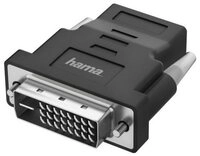 Hama DVI auf HDMI Adapter 4K Ultra HD f&uuml;r PC, Notebook, Monitor, TV, Beamer