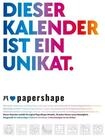 Ackermann Wandkalender PaperShape - Dieser Kalender ist ein Unikat -...
