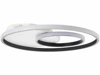 Brilliant LED Deckenleuchte Merapi in Weiß und Schwarz 3x 12W 4100lm rund weiß