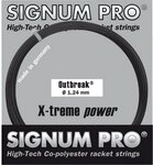 Signum Pro Tennissaite Outbreak (Haltbarkeit+Power) anthrazitgrau 12m Set,