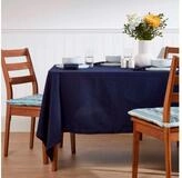 Homescapes Tischdecke Tischdecke dunkelblau &ndash; 137 x 137 cm, 100% Baumwolle...