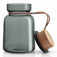 Eva Solo Vorratsglas Silhouette Rauchglas/Holz/Silikon/Leder 1 L, Glas, (1-tlg)