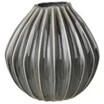 Broste Copenhagen Dekovase Broste Copenhagen Wide Keramik Vase grau 0 cm x 30 cm
