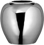 Fink Dekovase LOSONE (1 St), Tischvase aus Metall, vernickelt, H&ouml;he 25 cm x &Oslash;...