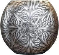 VIVANNO Bodenvase Fiberglas ATENA Rund - Solissilber Mit Muster (1 St), 55x50 cm