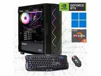 GAMEMAX Gaming-PC (AMD Ryzen 5 5500, RTX 4060, 16 GB RAM, 1000 GB SSD,