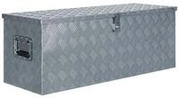 vidaXL Werkzeugbox Aluminiumkiste 110,5&times;38,5&times;40 cm Silbern (1 St)