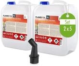 H&ouml;fer Chemie GmbH Bioethanol 2x 5 L FLAMBIOL&reg; Bioethanol 100 % Hochrein, 10 l,