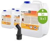 H&ouml;fer Chemie GmbH Bioethanol 16x 5L FLAMBIOL&reg; Bioethanol 96,6% Premium f&uuml;r...
