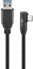 Goobay GOOBAY USB 3.0 Kabel 66501 A/C 90&deg; 1m schwarz USB-Kabel