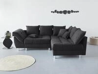 COLLECTION AB Ecksofa Innsbruck L-Form, B: 247 cm, 3 Zierkissen, Federkern