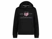 Gant Sweater Damen Sweatshirt - REGULAR ARCHIVE SHIELD HOODIE schwarz XS