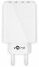 Goobay GOOBAY USB-Lader 44962, 4-fach, 3 A, 30 W, wei&szlig; USB-Ladeger&auml;t