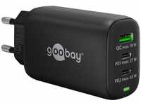 Goobay GOOBAY USB-Lader 61760, 3-fach, 3 A, 65 W, 2x USB-Ladegerät
