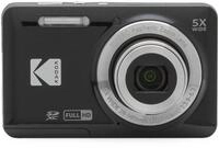 Kodak FZ55 BK Kompaktkamera (5-fach Zoom, 28mm Weitwinkel, 2,7 Zoll LCD Display,