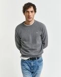 Gant Rundhalspullover CLASSIC COTTON C-NECK Premium Strickpullver aus weicher 100%