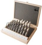 Fisch Holzbohrer, (11-tlg), Holzspiralbohrer Satz HSS Profi 11tlg. 4 - 16 mm R
