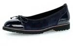 Gabor Ballerina Flats, Chunky Slipper mit komfortablem Gummieinfass blau 39 EU (6 UK)
