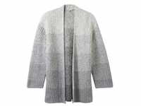 TOM TAILOR Strickjacke Knit degrade cardigan, grey knitted gradient