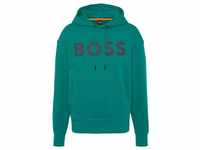 BOSS ORANGE Sweatshirt WebasicHood mit großem BOSS Print auf der Brust, grün