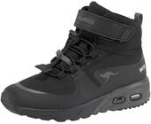 Sneaker KANGAROOS "KX-Hydro", M&auml;dchen, Gr. 28, schwarz (schwarz, grau), Synthetik,