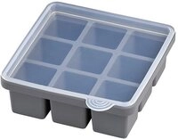 APS Eisw&uuml;rfelform, (Set 2-tlg), inkl. transparentem Deckel, 4x4x4 cm, f&uuml;r bis zu 9