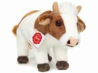 Teddy Hermann® Kuscheltier Kuh 23 cm, braun/weiß, zum Teil aus recyceltem...