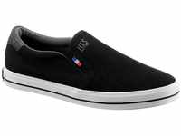 H.I.S Slip-On Sneaker mit seitlichen Gummizügen, schwarz|weiß