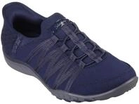 Slip-On Sneaker SKECHERS "BREATHE-EASY-ROLL-WITH-ME", Damen, Gr. 37, blau (navy),