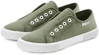Sneaker LASCANA "Slip-On-Sneaker", M&auml;dchen, Gr. 35, gr&uuml;n (olivgr&uuml;n), Obermaterial: