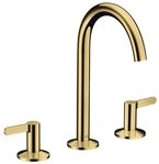 hansgrohe Waschtischarmatur Axor One 170 3-Loch mit Push-Open Ablaufgarnitur