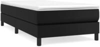 vidaXL Bettgestell, Bettrahmen Schwarz 90x200 cm Kunstleder