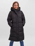 Steppmantel VERO MODA "VMERICAHOLLY LONG DOWN JACKET", Damen, Gr. XL, schwarz, Web,