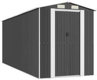 vidaXL Ger&auml;tehaus, Ger&auml;teschuppen Anthrazit 192x523x223 cm Verzinkter Stahl