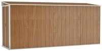 vidaXL Ger&auml;tehaus, Anbauschuppen Braun 118x382x178 cm Verzinkter Stahl