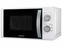 Vivax Mikrowelle MWO-2078 - 700 Watt 20l in weiß, kompakt und platzsparend mit