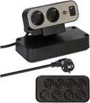 Brennenstuhl estilo Duplex 10&times;Schuko + 1&times;USB-C + 1&times;USB-A Steckdosenverteiler